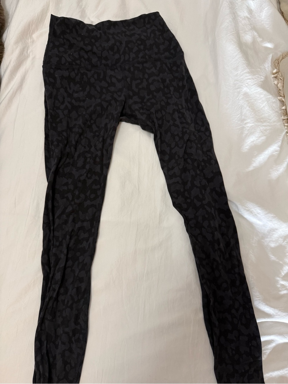 Lululemon Black Leopard Print Leggings